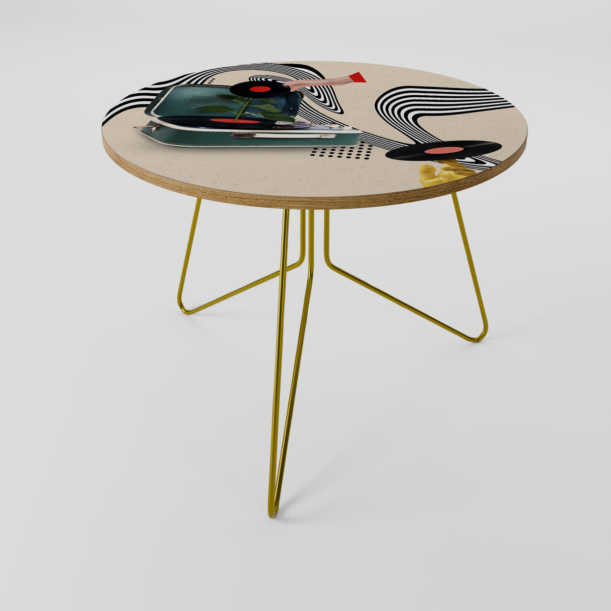 VINYL VARIATION Konferenční stolek