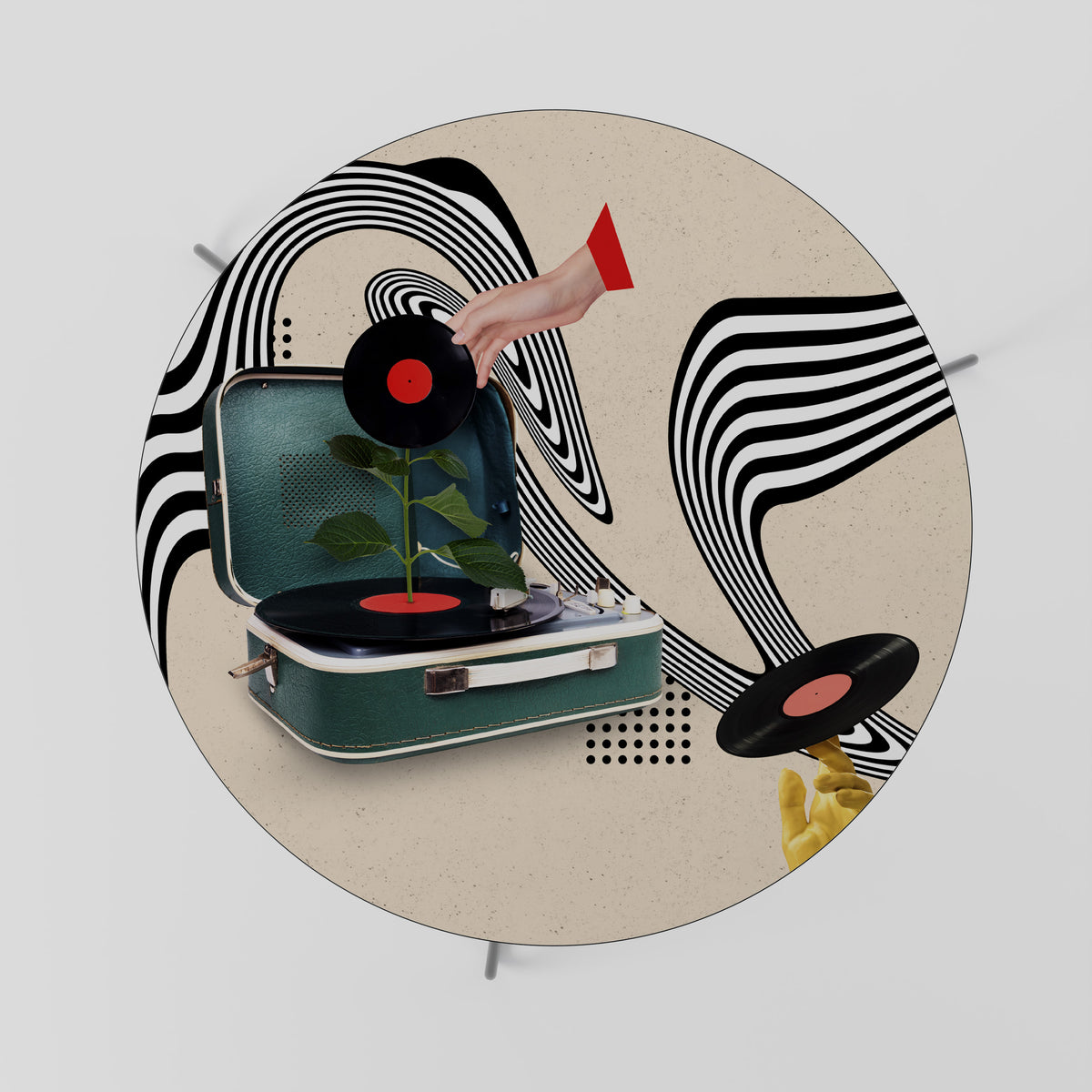 VINYL VARIATION Konferenční stolek