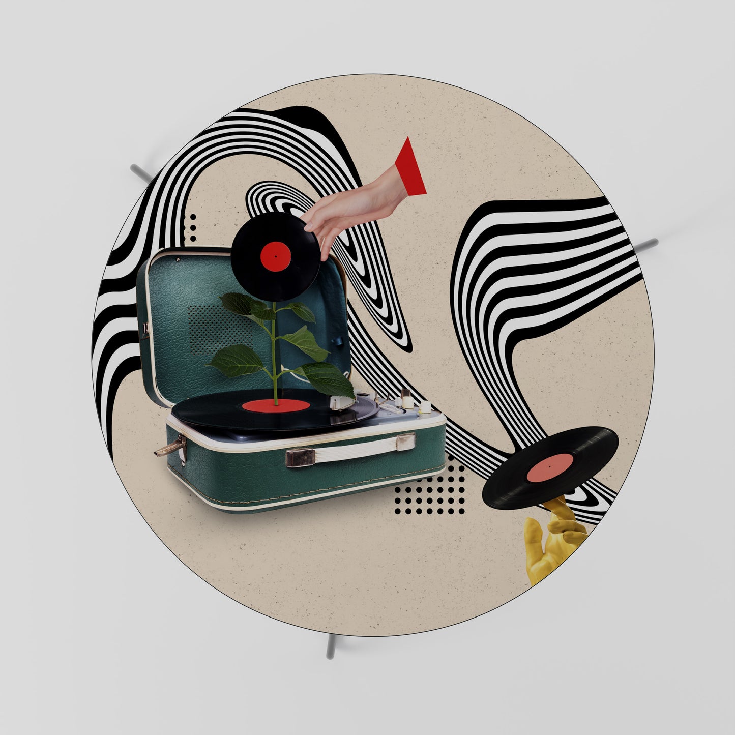 VINYL VARIATION Konferenční stolek