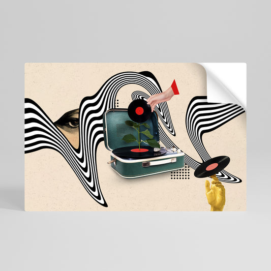 VINYL VARIATION Vodorovný samolepicí plakát