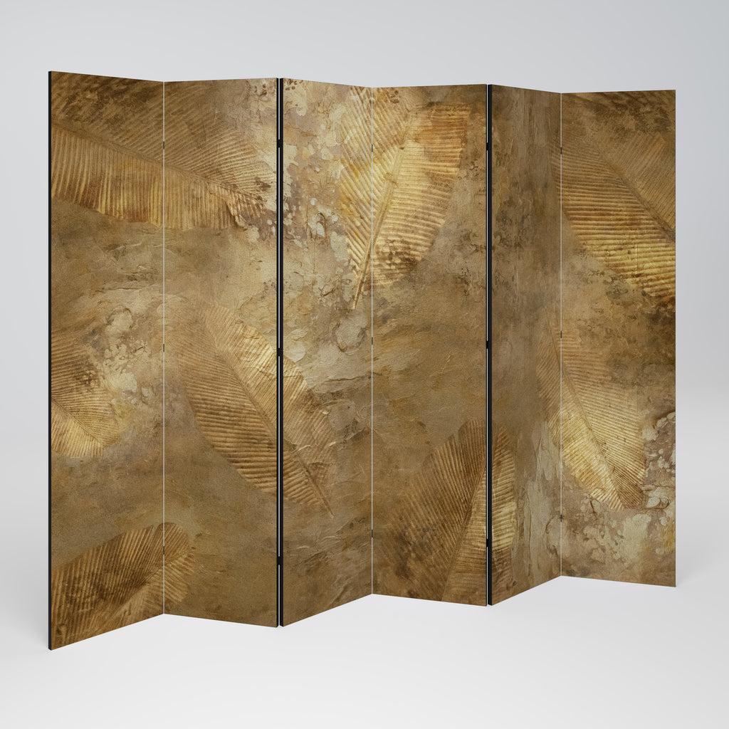 GILDED LEAF CASCADE 6-Panel Room Divider