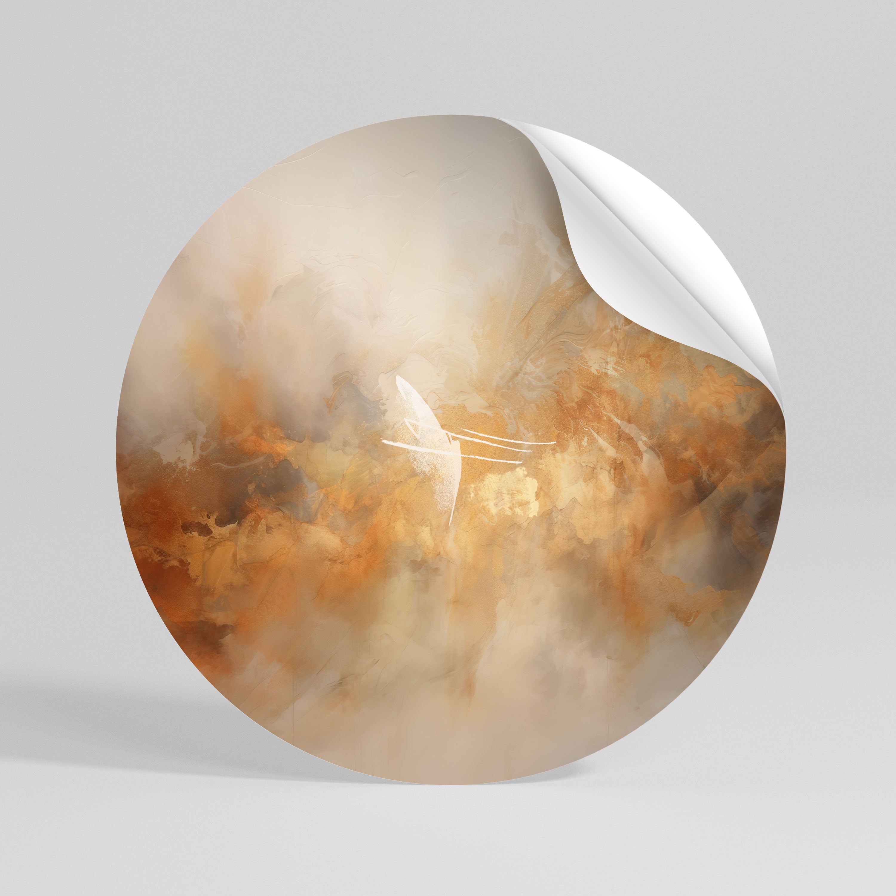 AMBER WHISPERS Kulatá samolepka