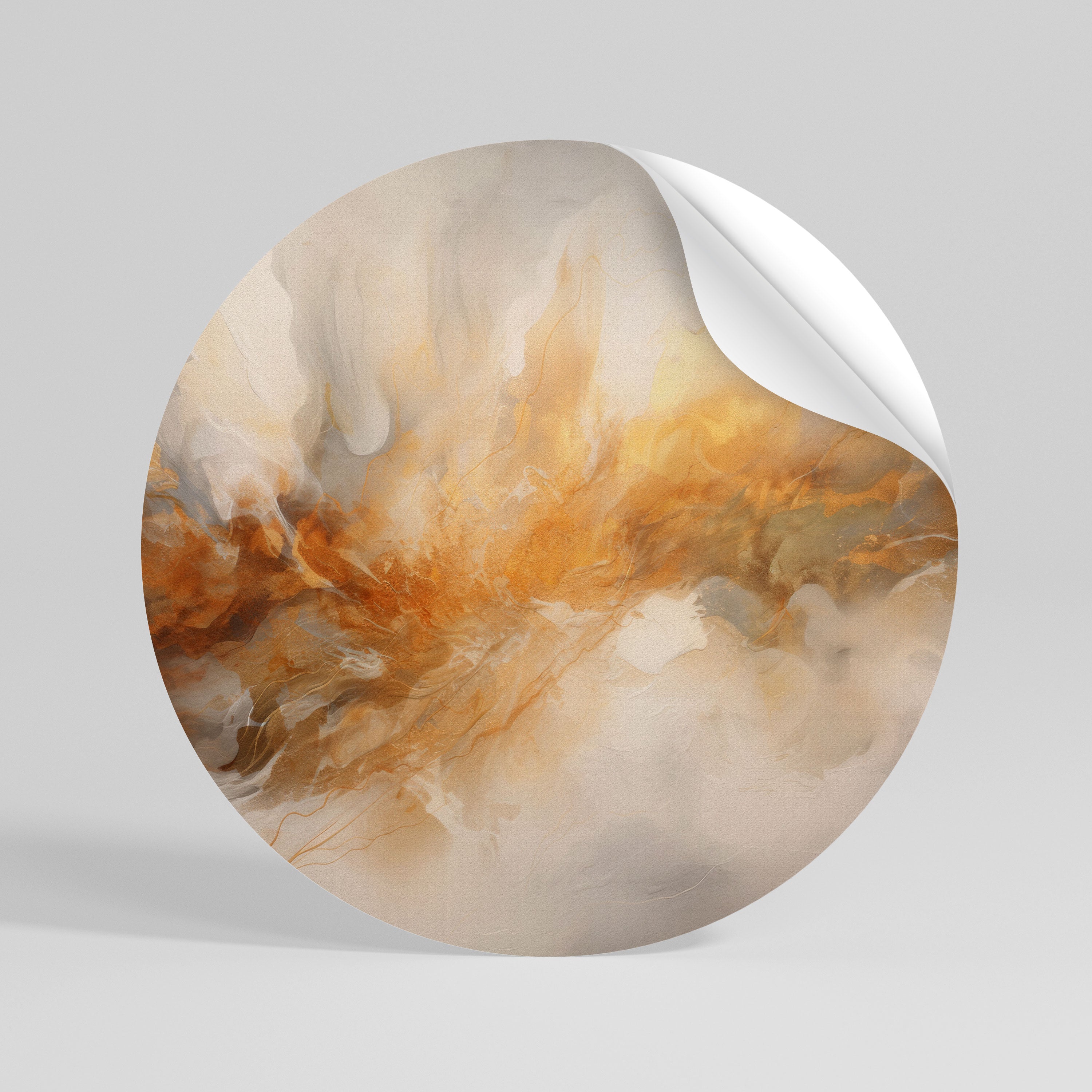 MOLTEN MELODIES Kulatá samolepka