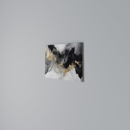 BLACK AND WHITE CONFLUENCE Horizontal Canvas Print