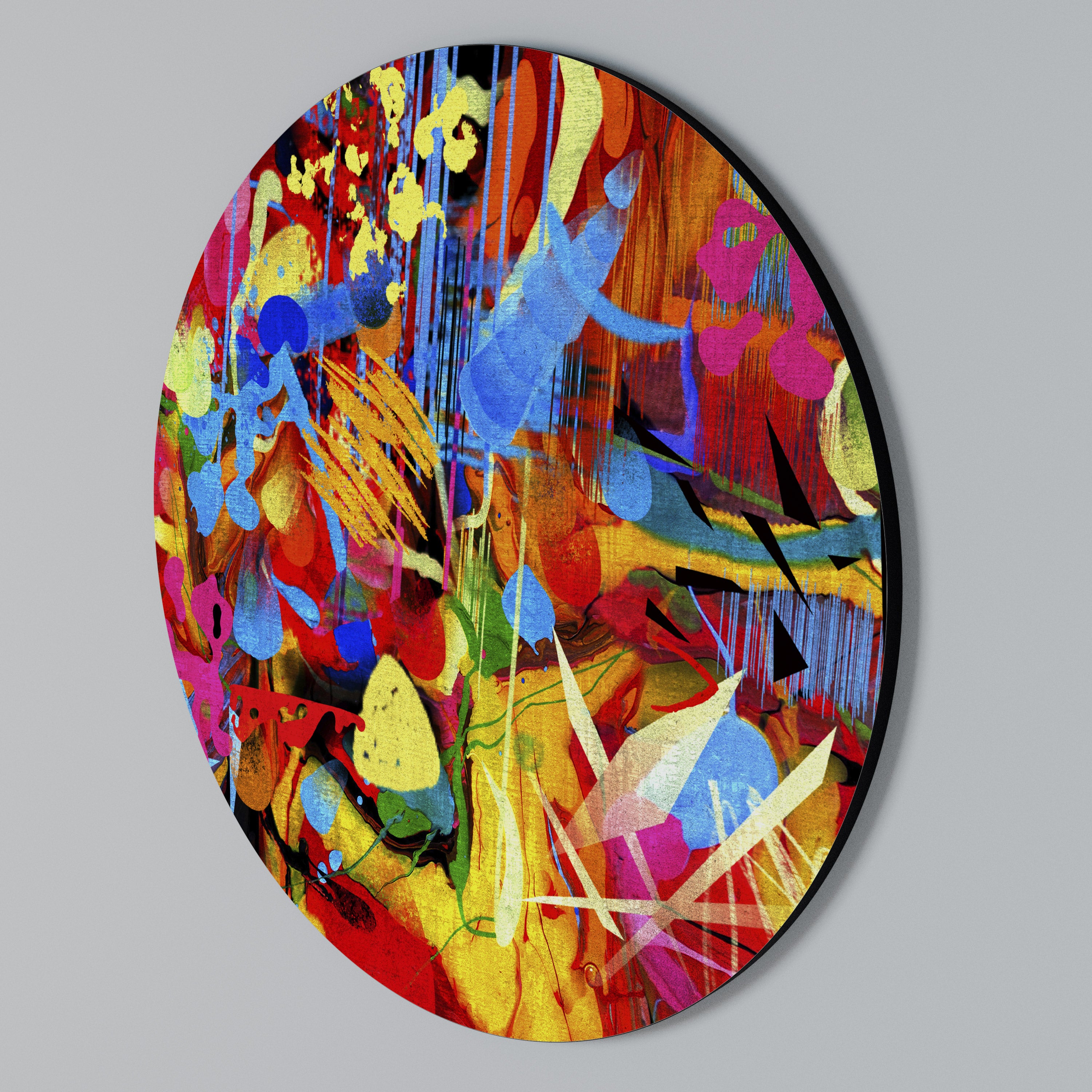 ABSTRACT RHAPSODY Kulatá nástěnná dekorace