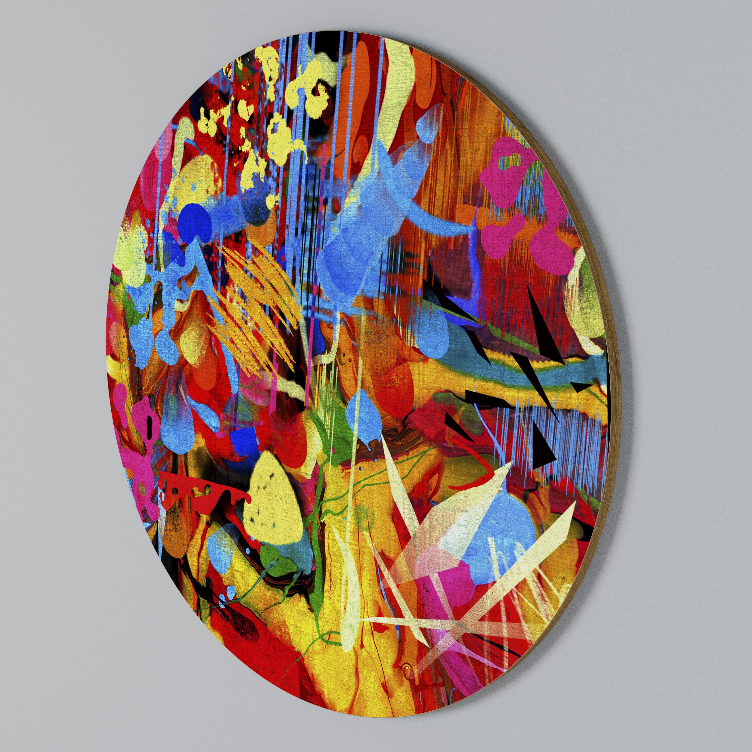 ABSTRACT RHAPSODY Kulatá nástěnná dekorace