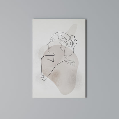 GRACEFUL LINES Vertical Canvas Print