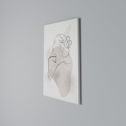 GRACEFUL LINES Vertical Canvas Print