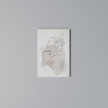 GRACEFUL LINES Vertical Canvas Print