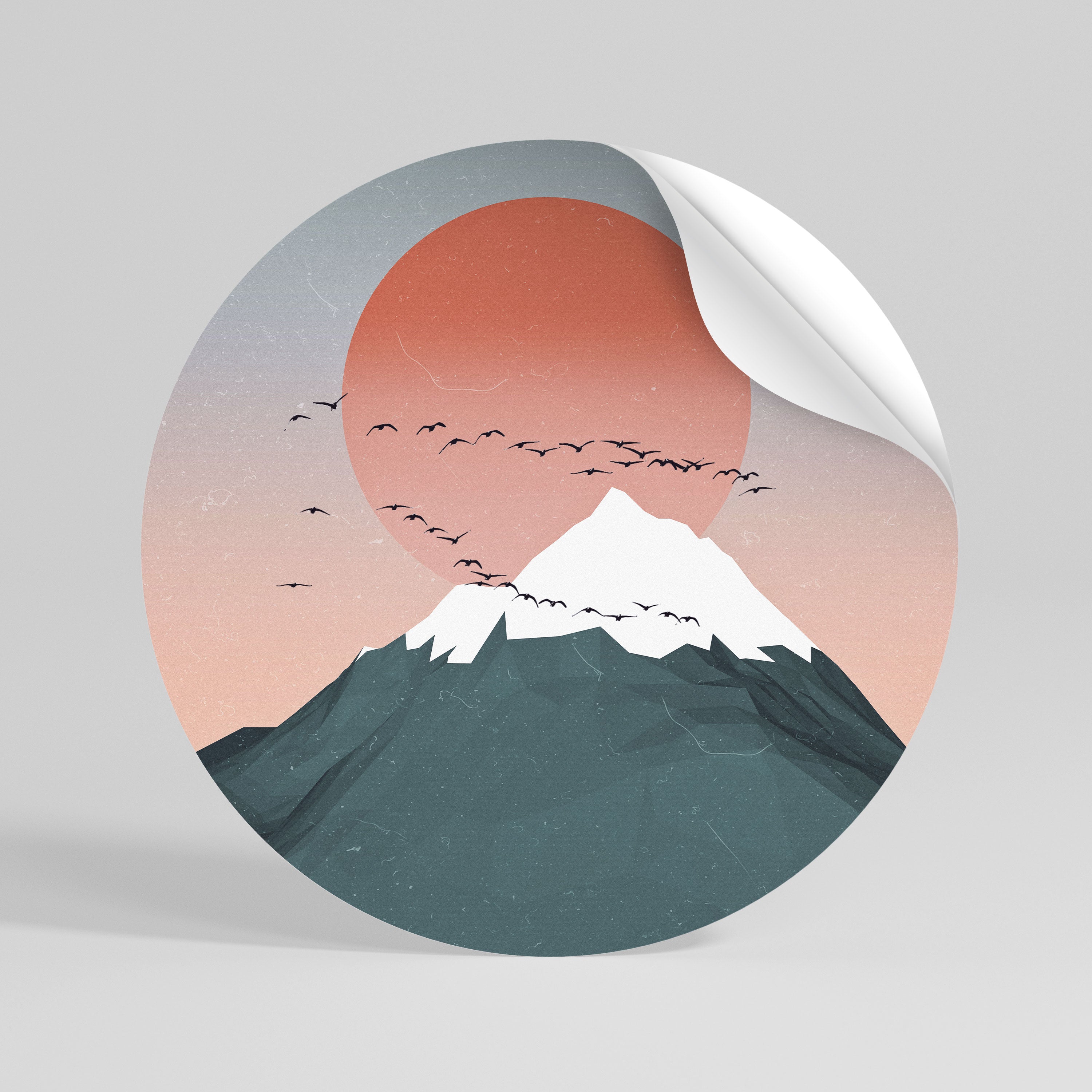 SKYWARD SYMPHONY Kulatá samolepka