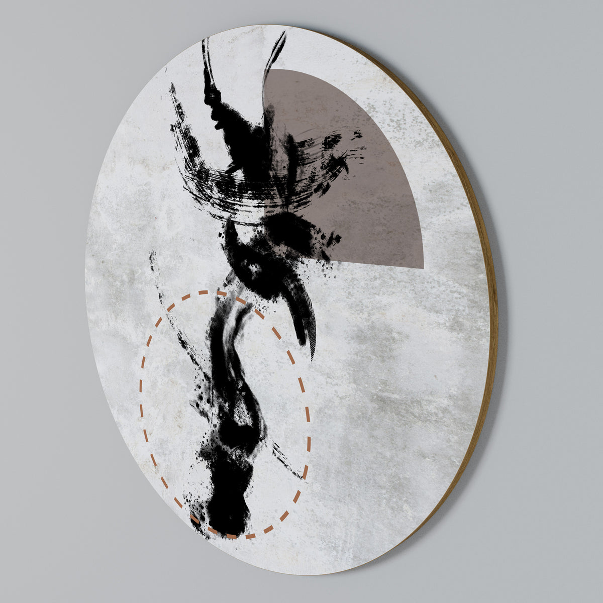 STAINS OF INTROSPECTION Kulatá nástěnná dekorace
