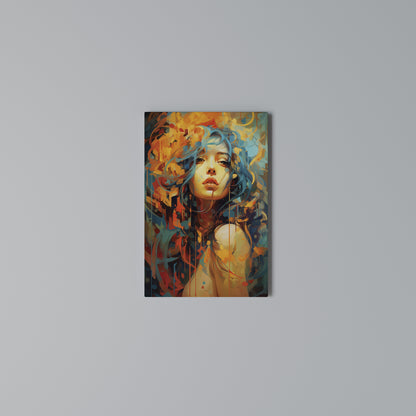 RAINBOW MUSE Vertical Canvas Print