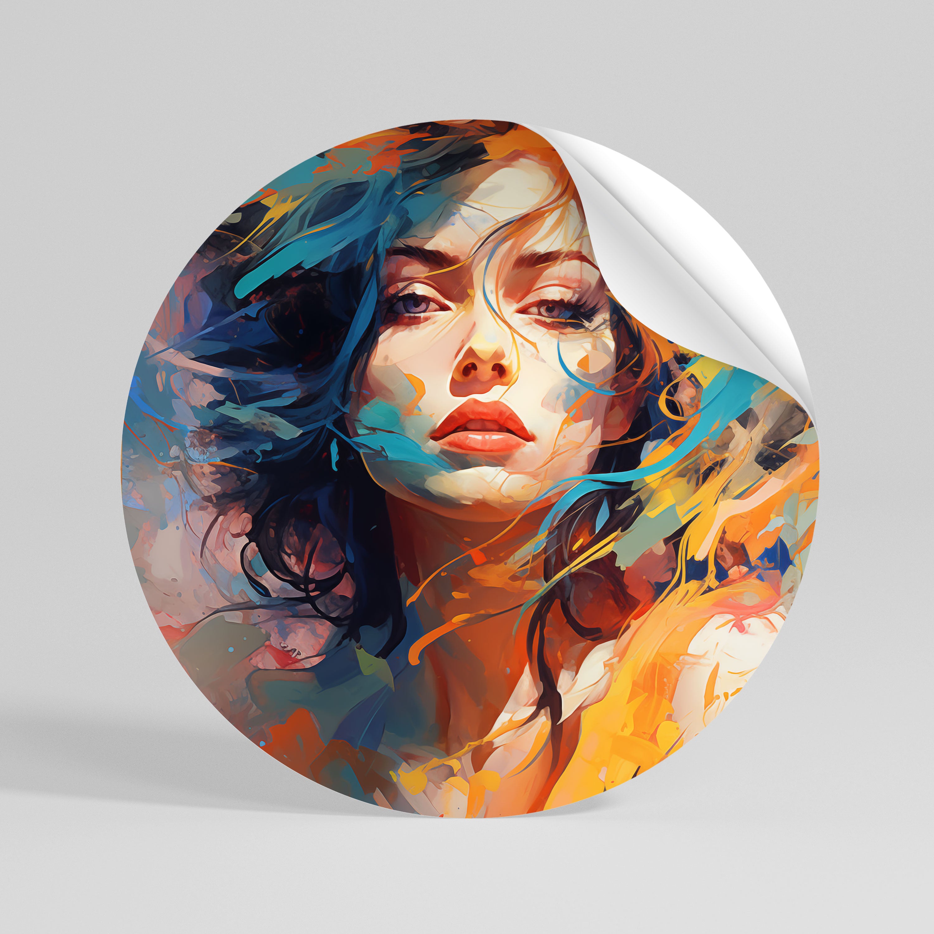 CHROMA CHARM Kulatá samolepka