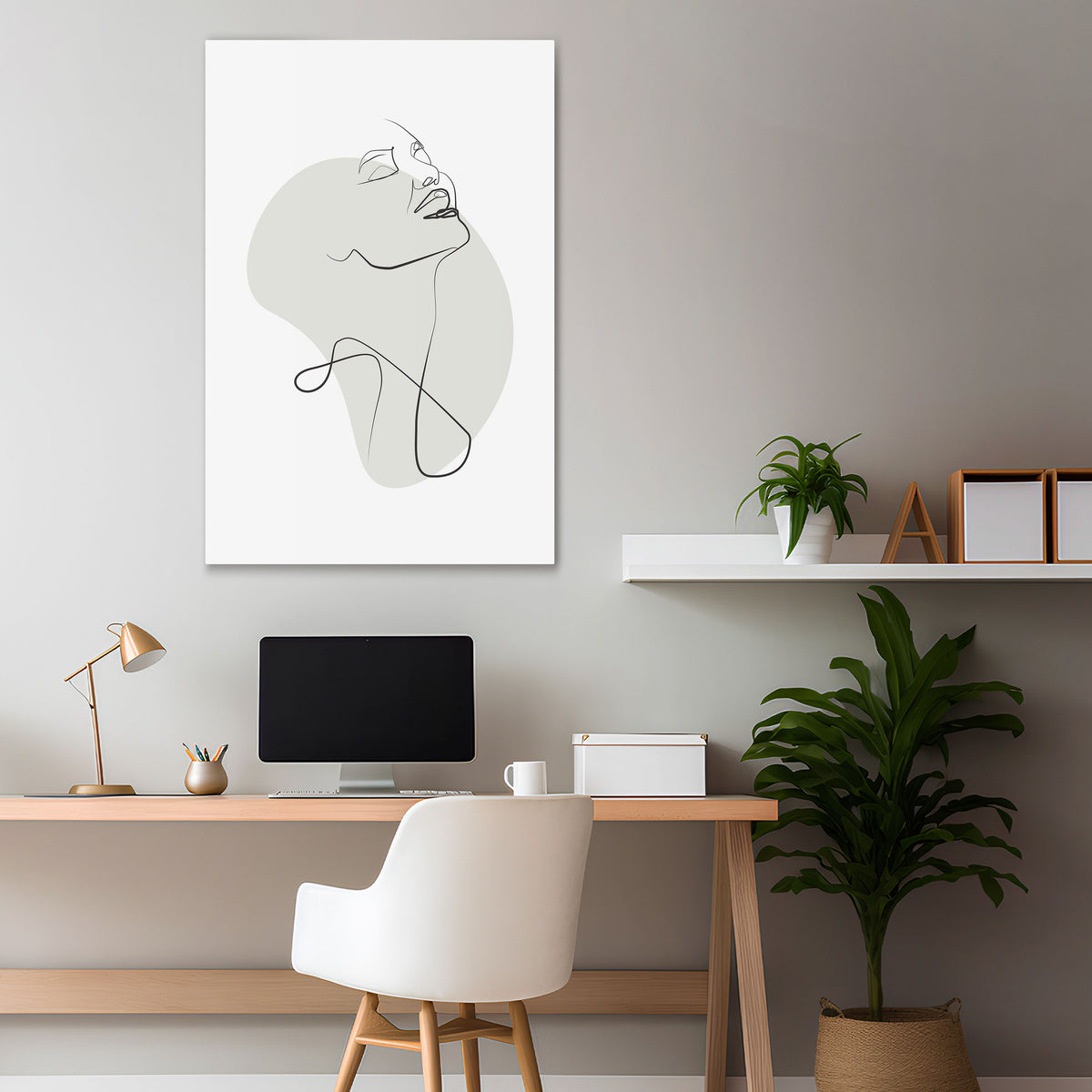 SUBTLE SIMPLICITY Vertical Canvas Print