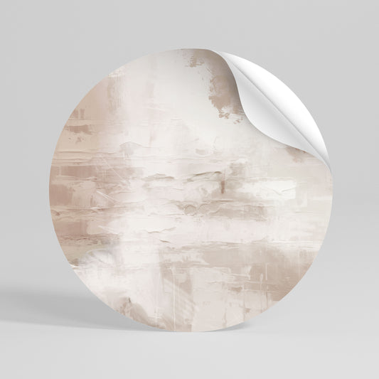 BLUSH SERENITY Kulatá samolepka