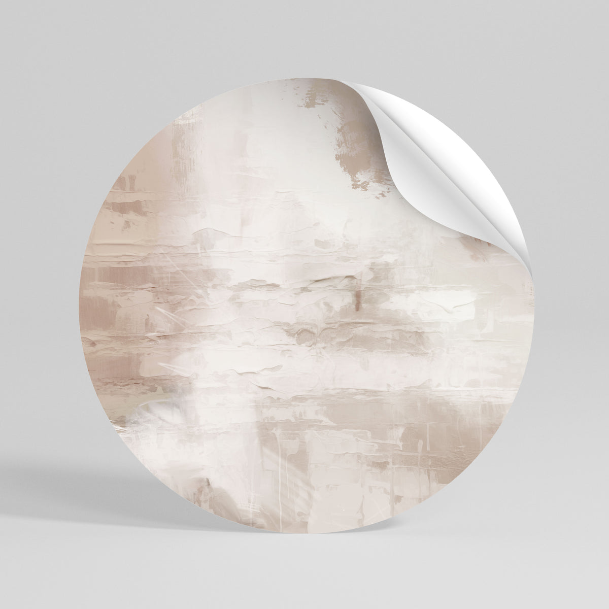 BLUSH SERENITY Kulatá samolepka