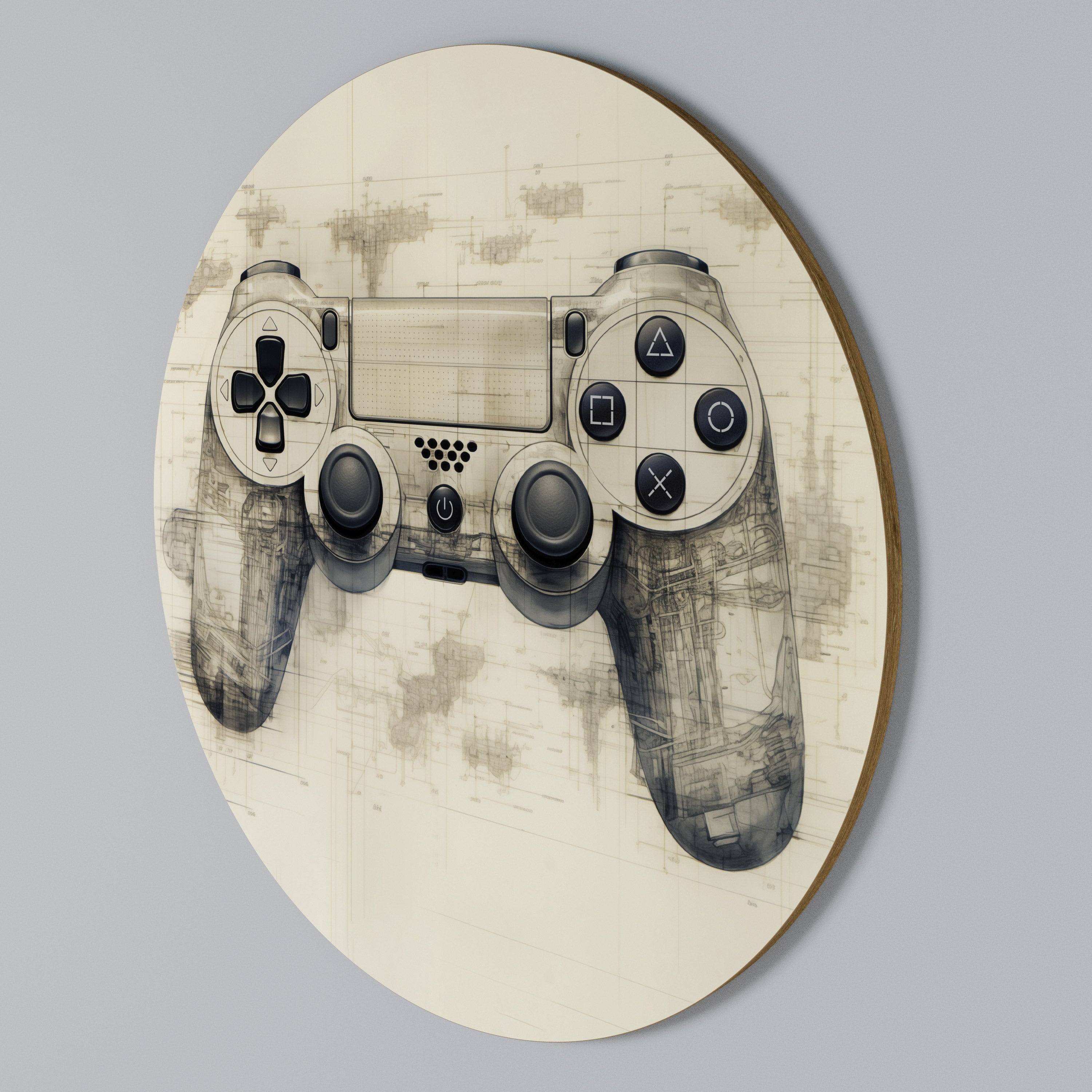 QUANTUM QUEST PAD Kulatá nástěnná dekorace