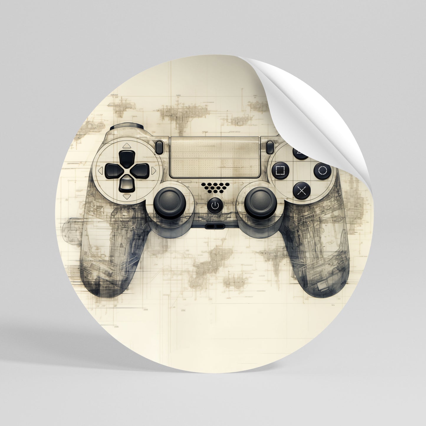 QUANTUM QUEST PAD Kulatá samolepka