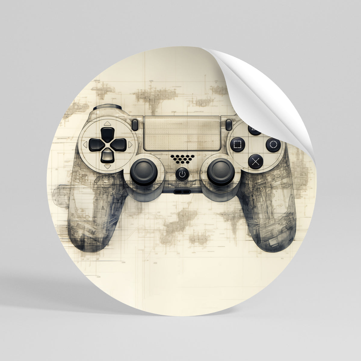 QUANTUM QUEST PAD Kulatá samolepka