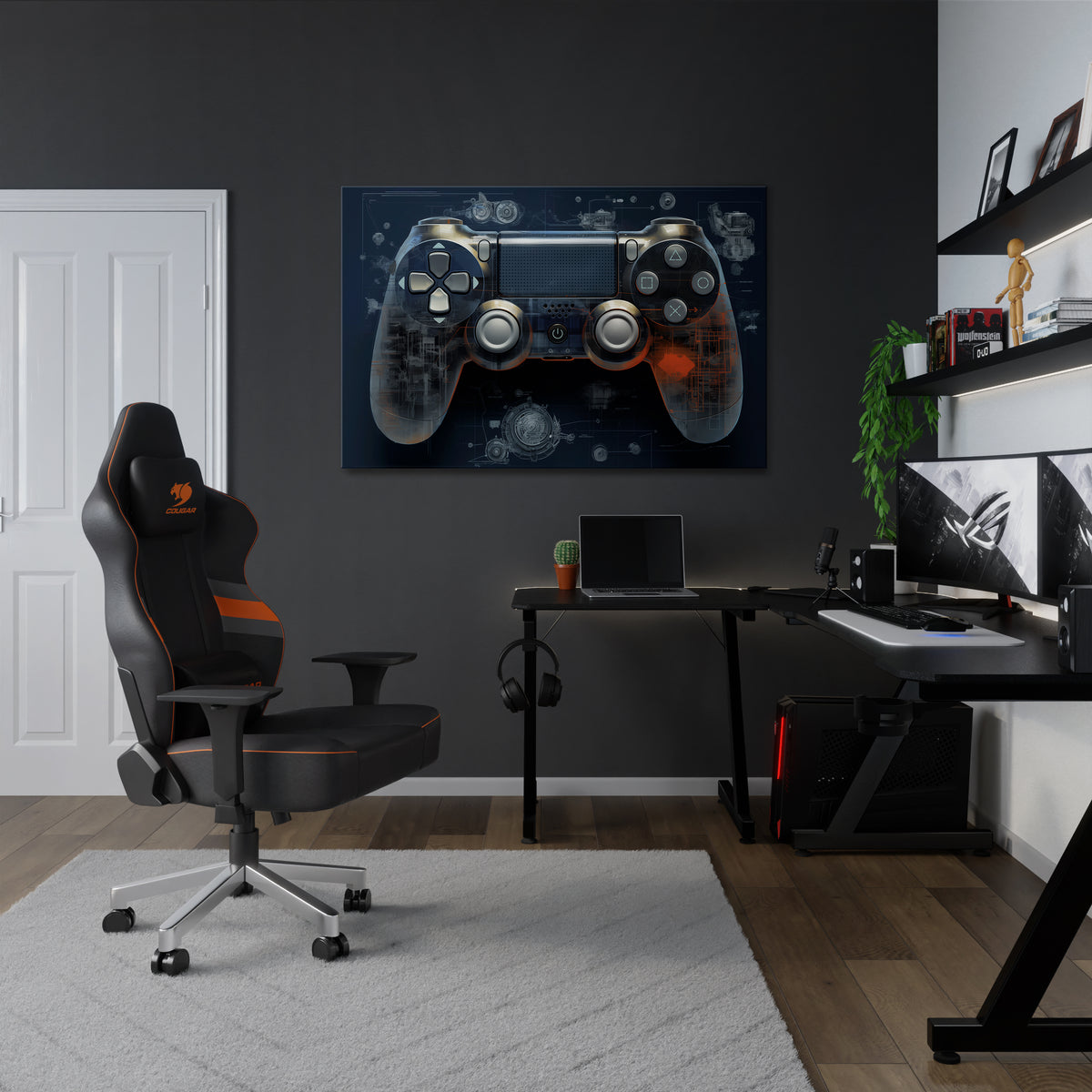 VIRTUAL VELOCITY PAD Horizontal Canvas Print