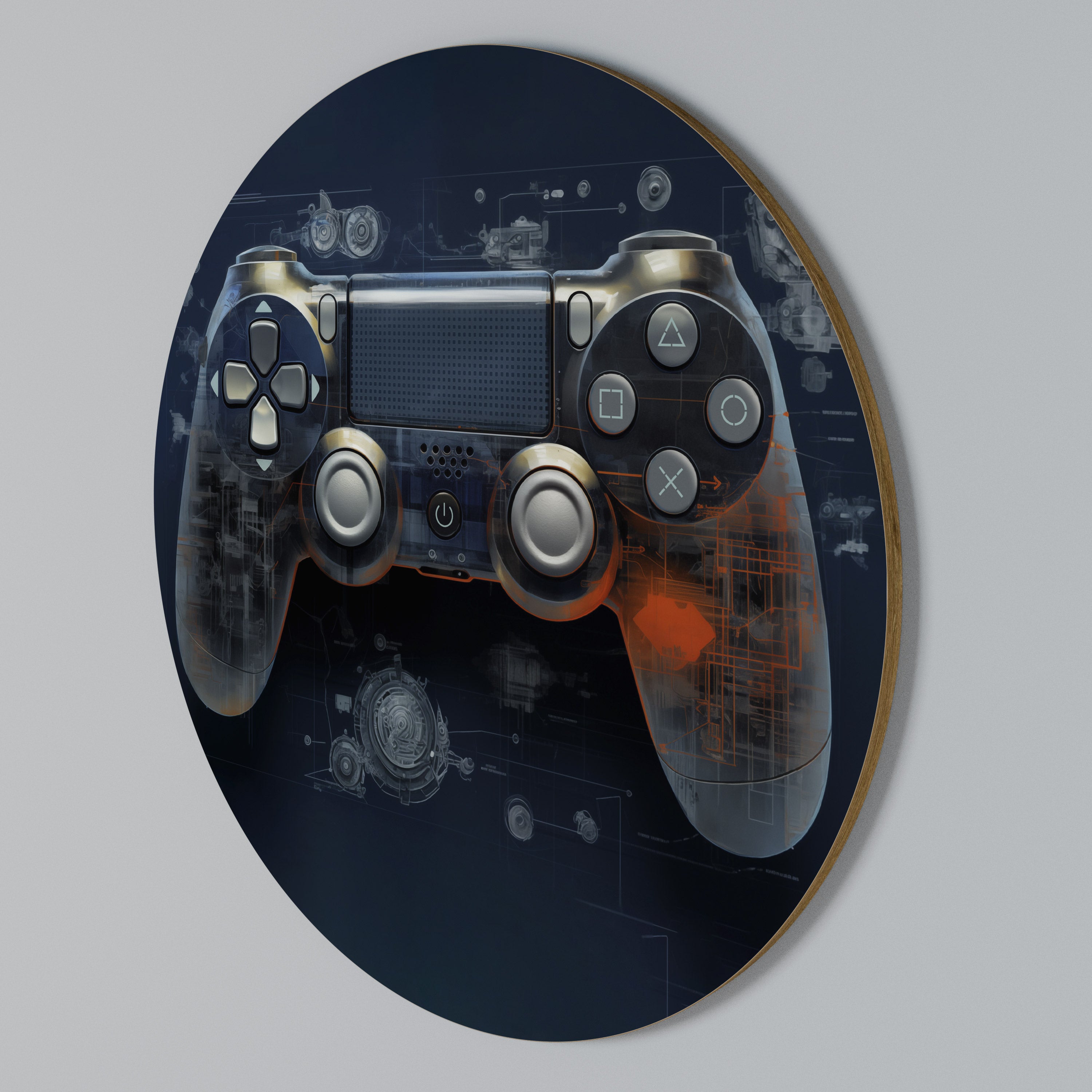 VIRTUAL VELOCITY PAD Kulatá nástěnná dekorace