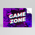 LUMINOUS GAME ZONE Vodorovný samolepicí plakát