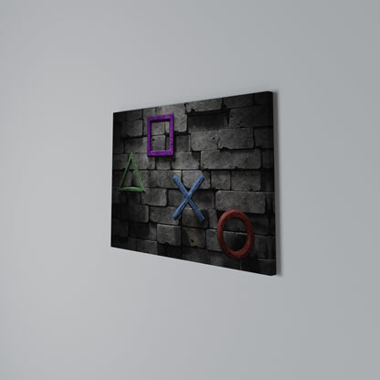 UNDERGOUND CONSOLE ICONS Horizontal Canvas Print