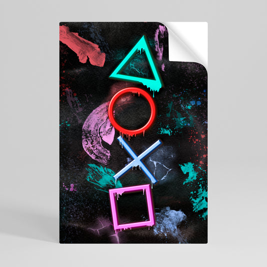 UPRISING NEON ICONS Svislý samolepicí plakát