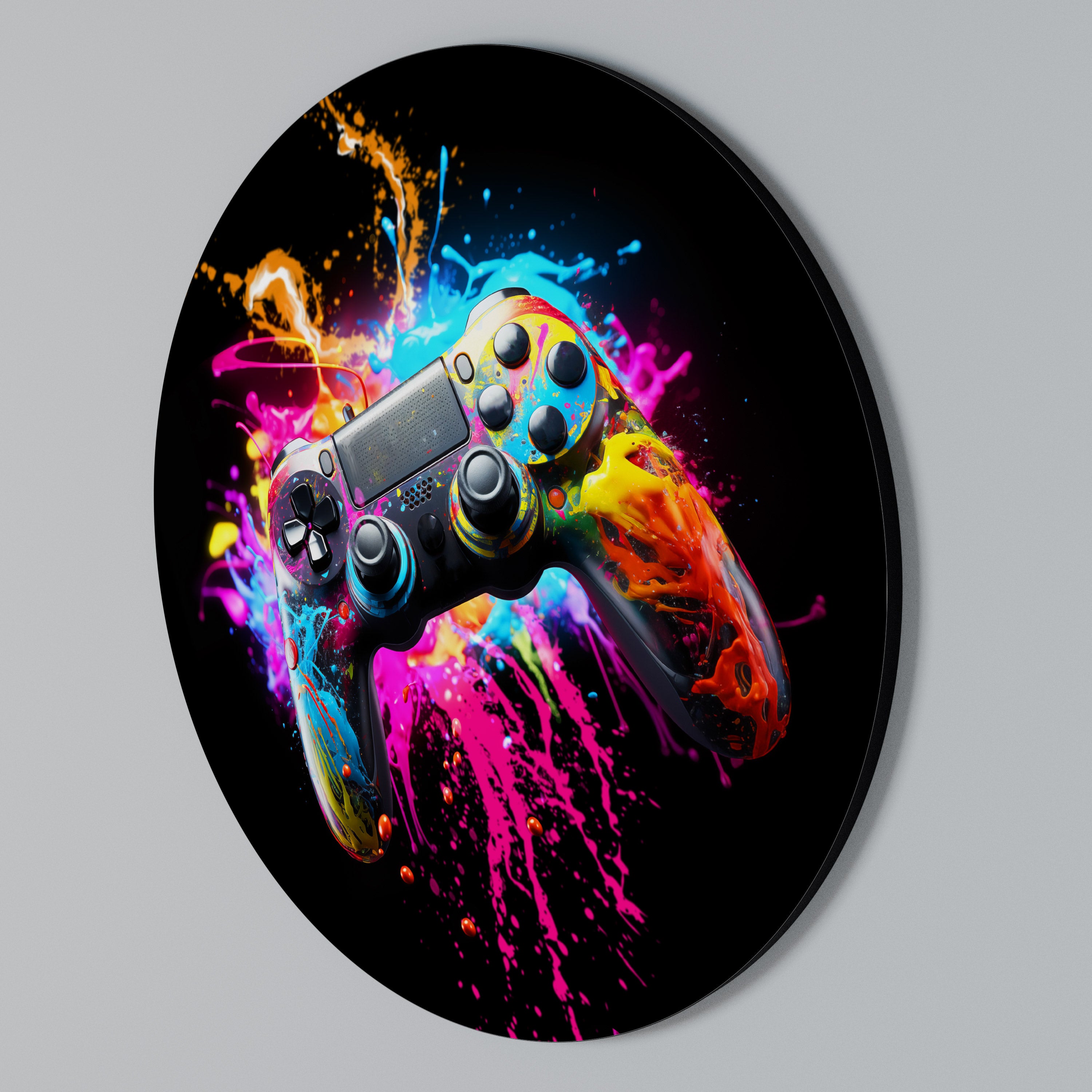 GAMING LUSH Kulatá nástěnná dekorace
