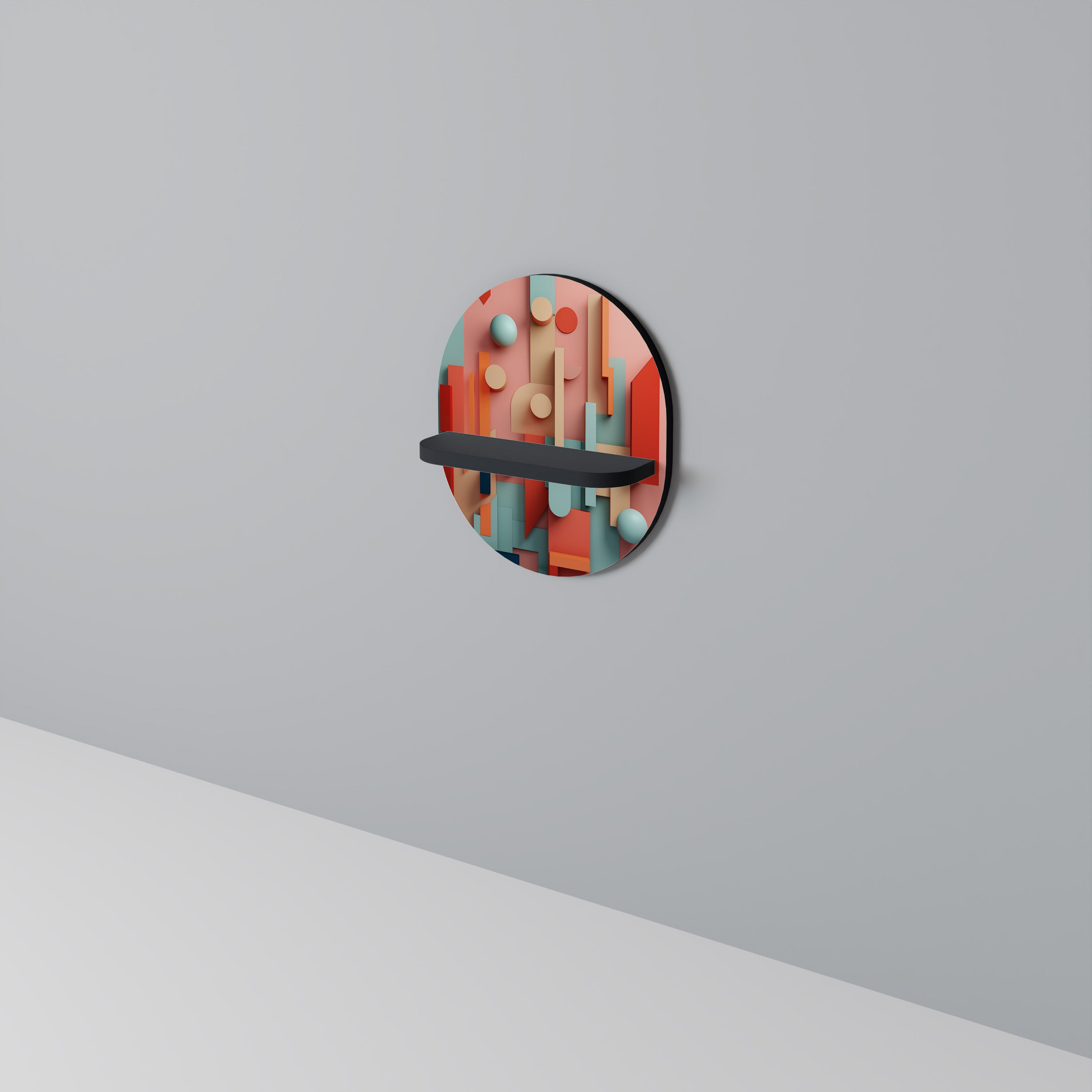 COLORBURST CONSTRUCT Art Shelf