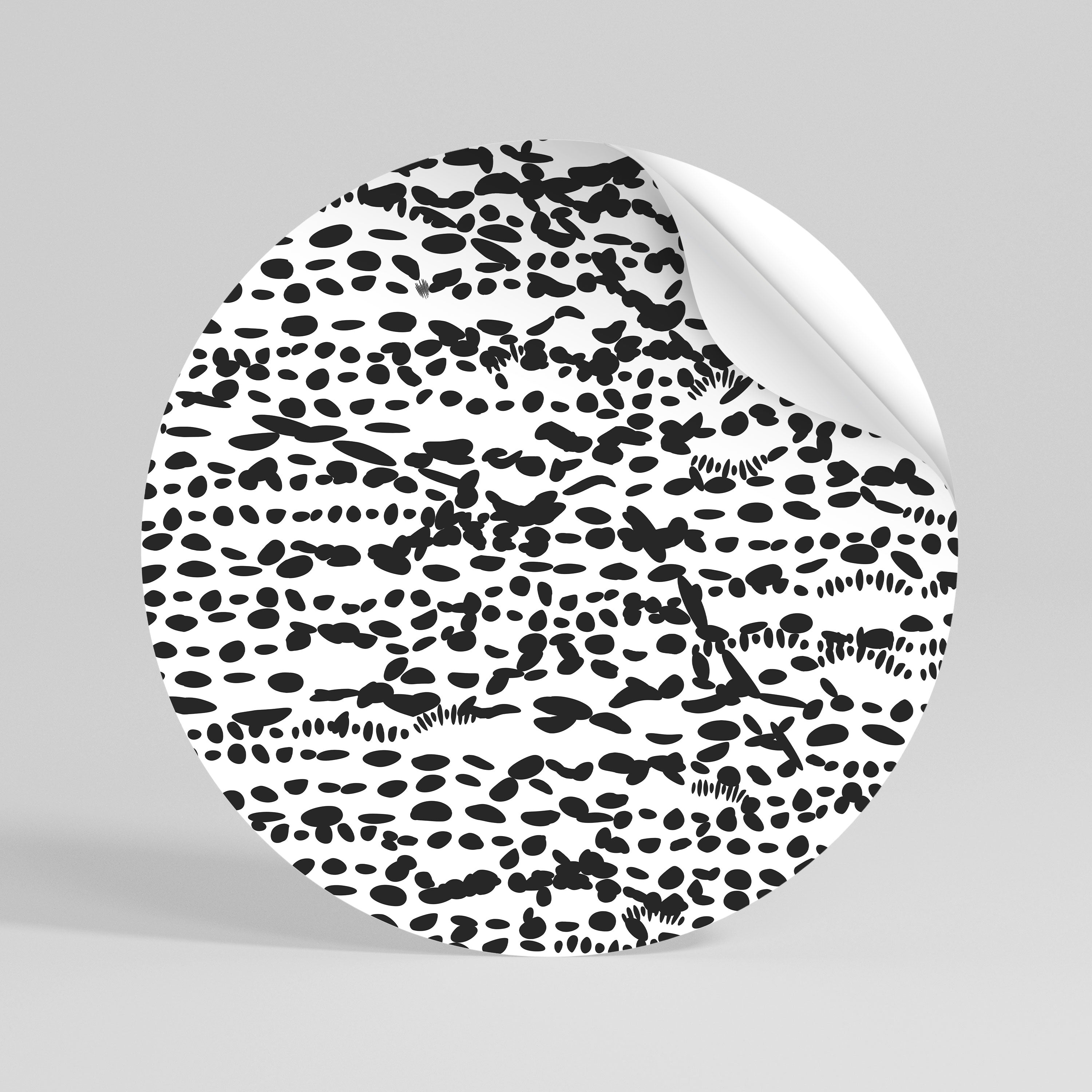 LUNAR LOOM Kulatá samolepka