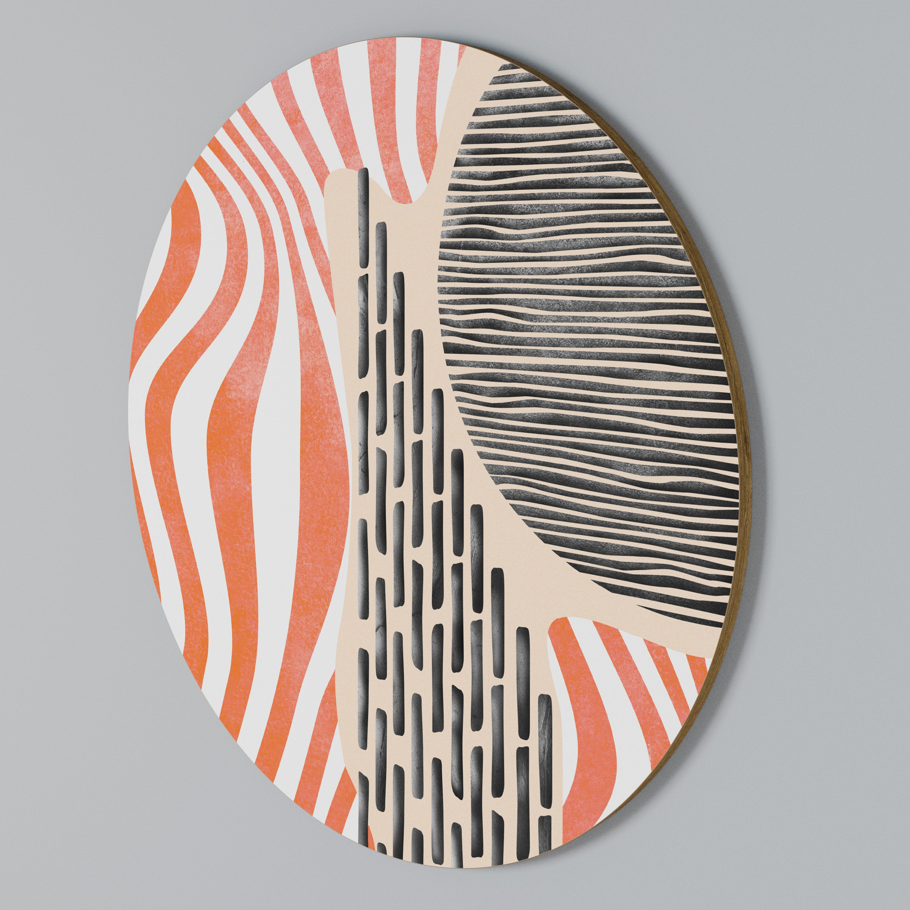 SUBLIME SYNTHESIS Round Wall Art