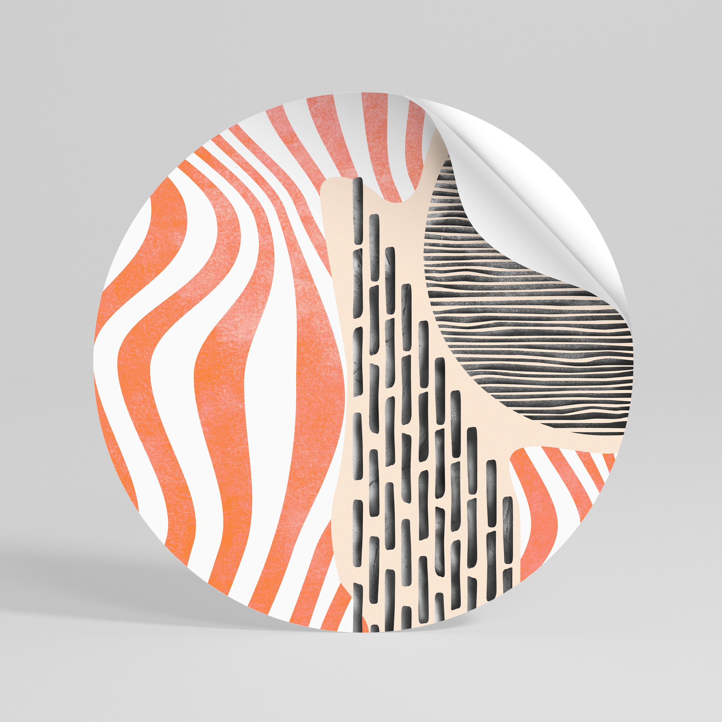 SUBLIME SYNTHESIS Kulatá samolepka