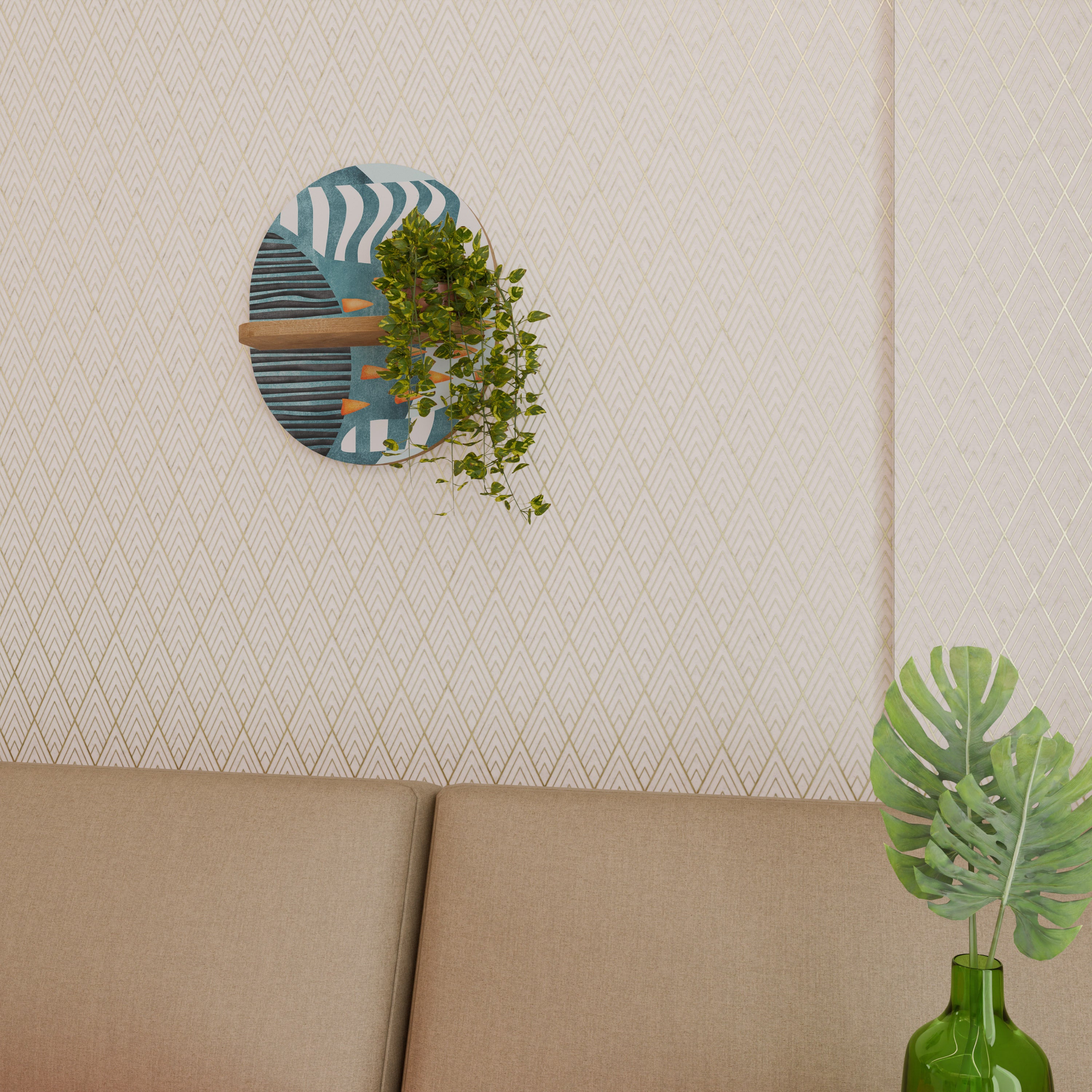 SHROUDED SHAPES Designová police