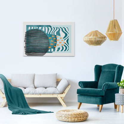 SHROUDED SHAPES Horizontal Canvas Print