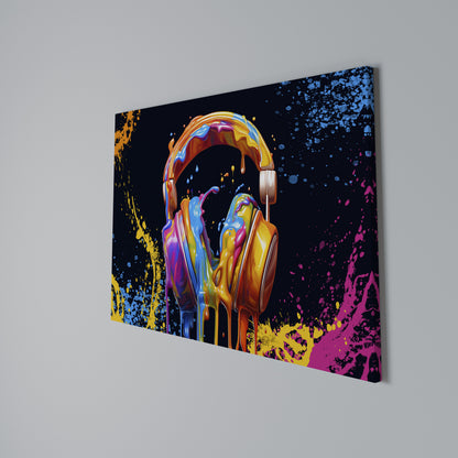 MUSIC IS MY EXTASY Horizontal Canvas Print