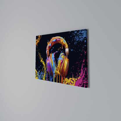 MUSIC IS MY EXTASY Horizontal Canvas Print