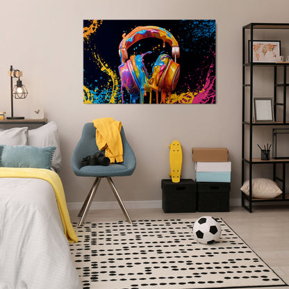 MUSIC IS MY EXTASY Horizontal Canvas Print