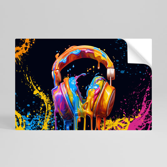 MUSIC IS MY EXTASY Vodorovný samolepicí plakát