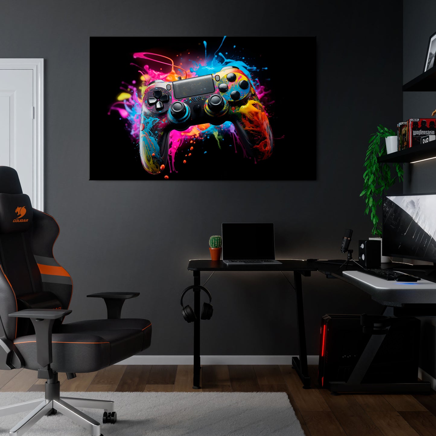 CYBERNETIC GAME Horizontal Canvas Print