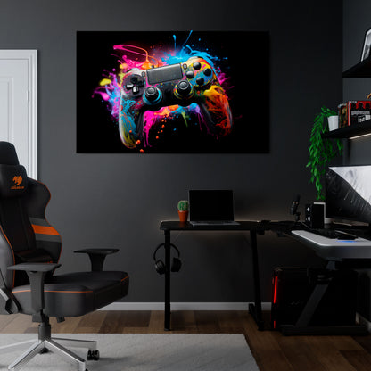 CYBERNETIC GAME Horizontal Canvas Print