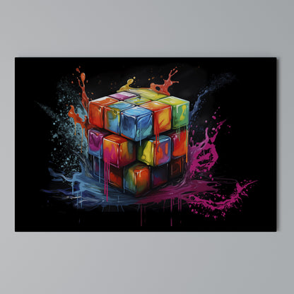 CUBE FUSION Horizontal Canvas Print