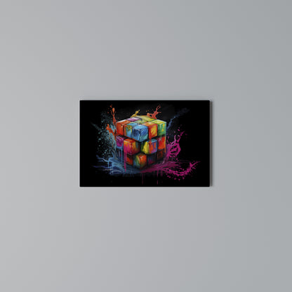 CUBE FUSION Horizontal Canvas Print