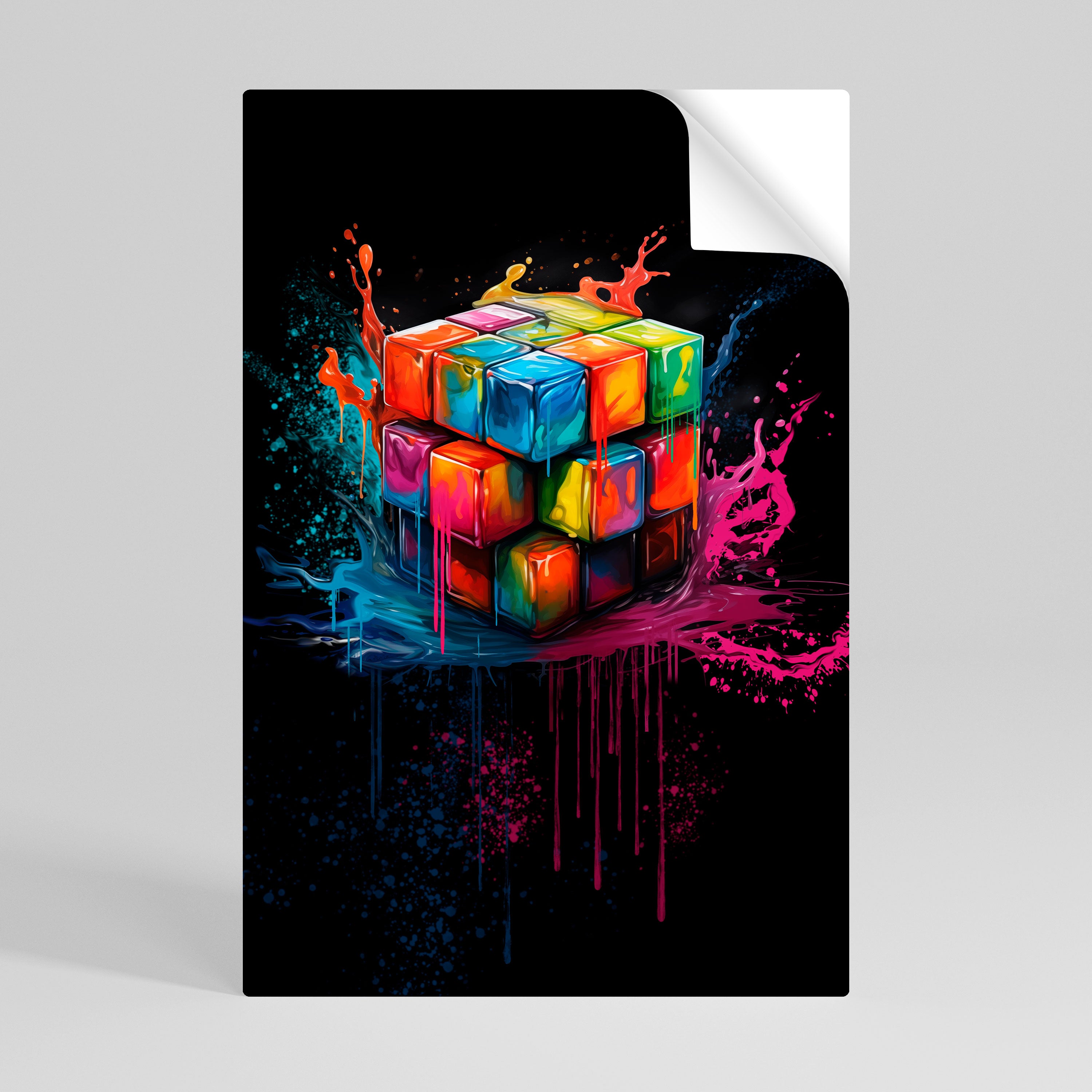 CUBE FUSION Svislý samolepicí plakát