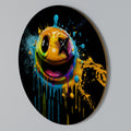 TRIPPY HAPPINESS Round Wall Art
