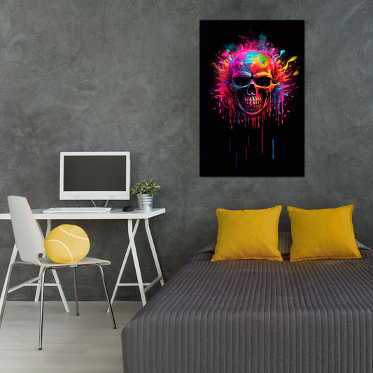 SKULL QUEST Vertical Canvas Print