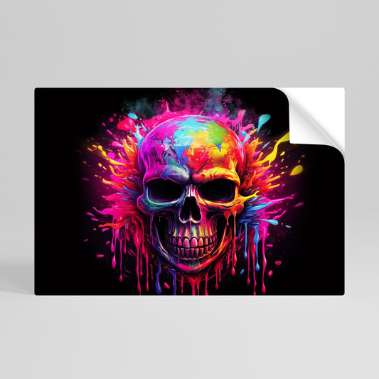SKULL QUEST Vodorovný samolepicí plakát