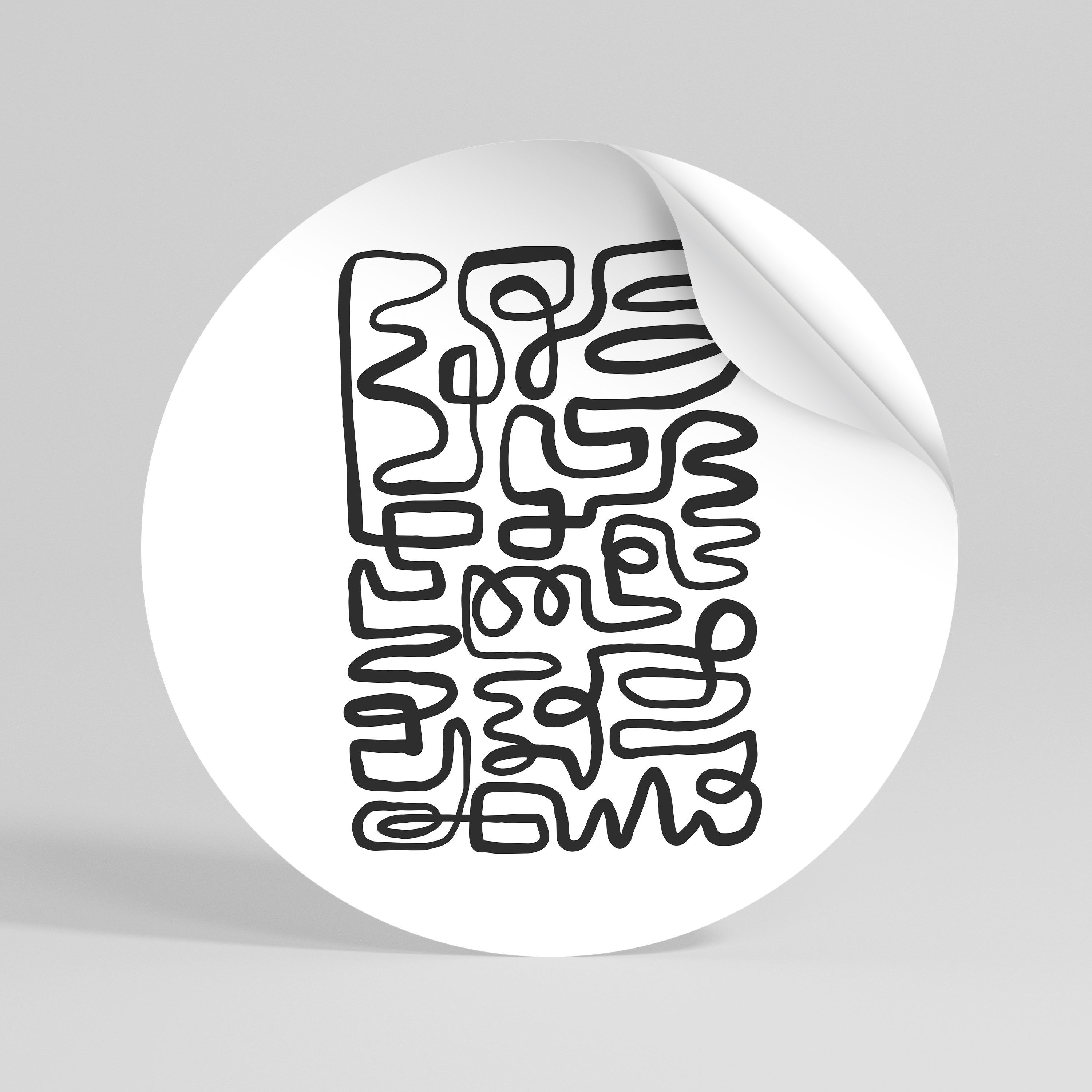 LOST IN THE ECHO Kulatá samolepka