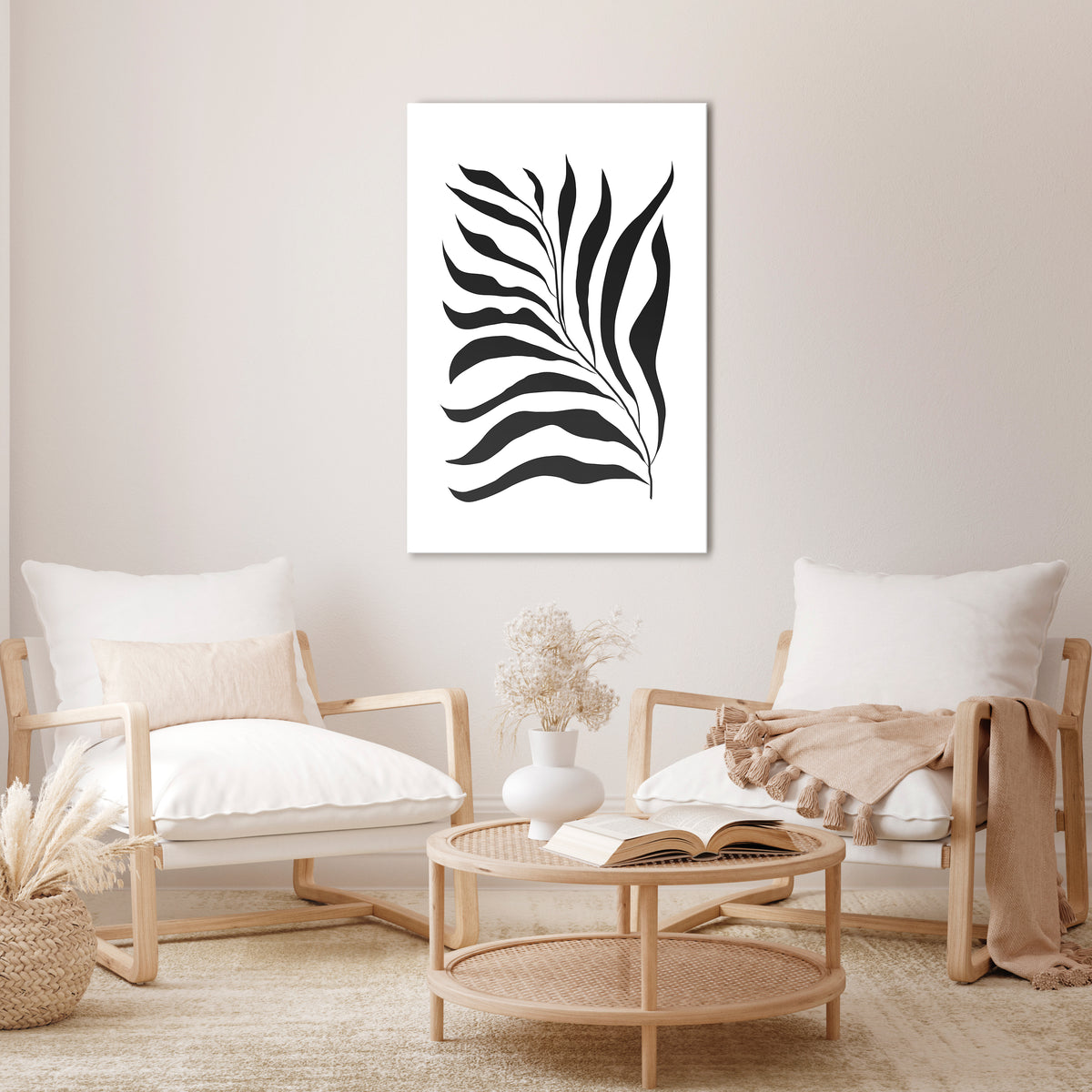 SHADOW PLANT Vertical Canvas Print