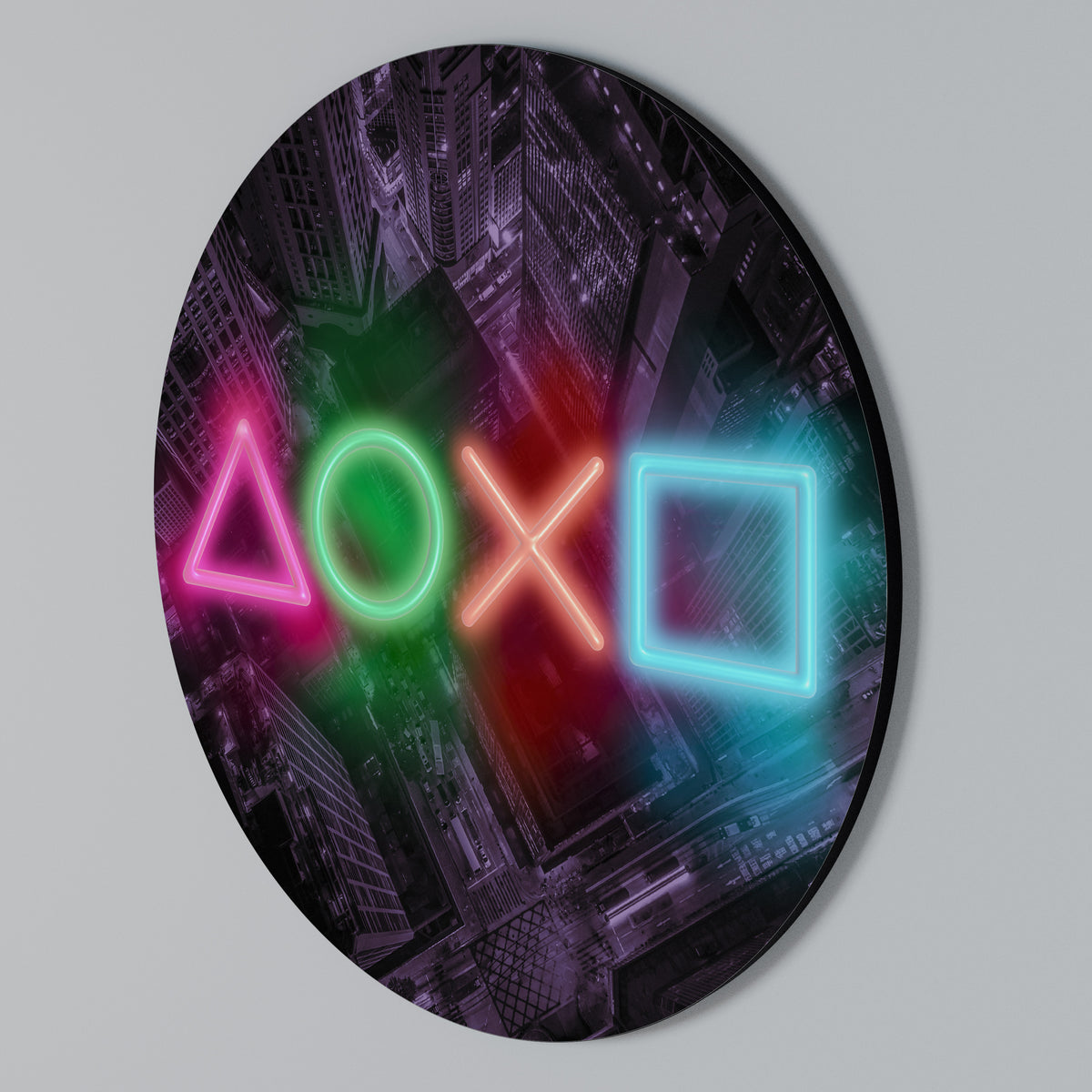 CYBERPUNK CHRONICLE Kulatá nástěnná dekorace
